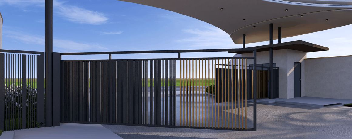 Radiance Highlands – entrance canopy and gate (artist's impression)